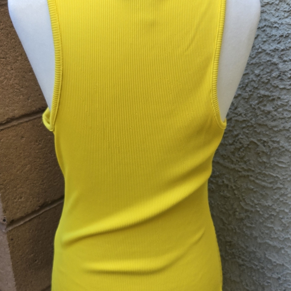 WHBM Forme Ribbed Yellow Tank - Picture 6 of 9